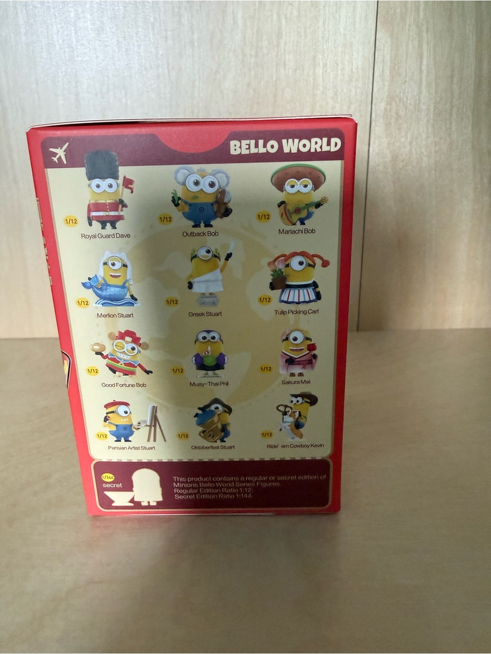 Popmart Minions Bello World Series Figures, Parisian Artist Stuart New in box - Picture 2 of 5